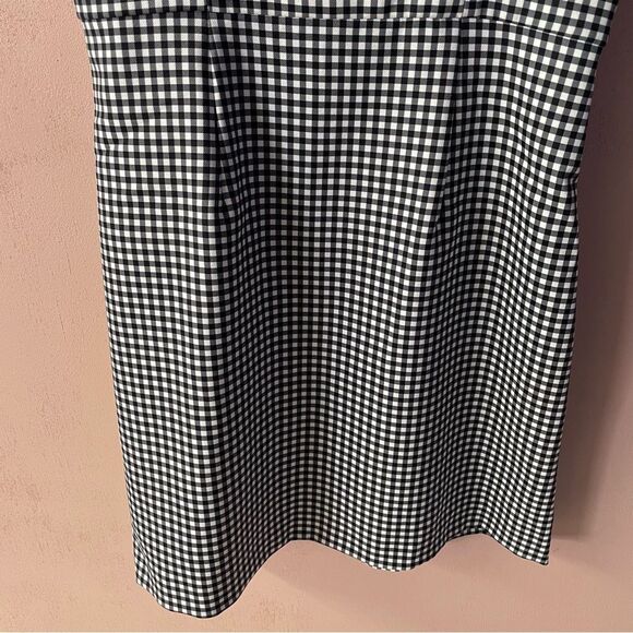 French Connection NWT Summer Whisper Black & White Gingham Mini Dress Size 0 - Picture 12 of 13
